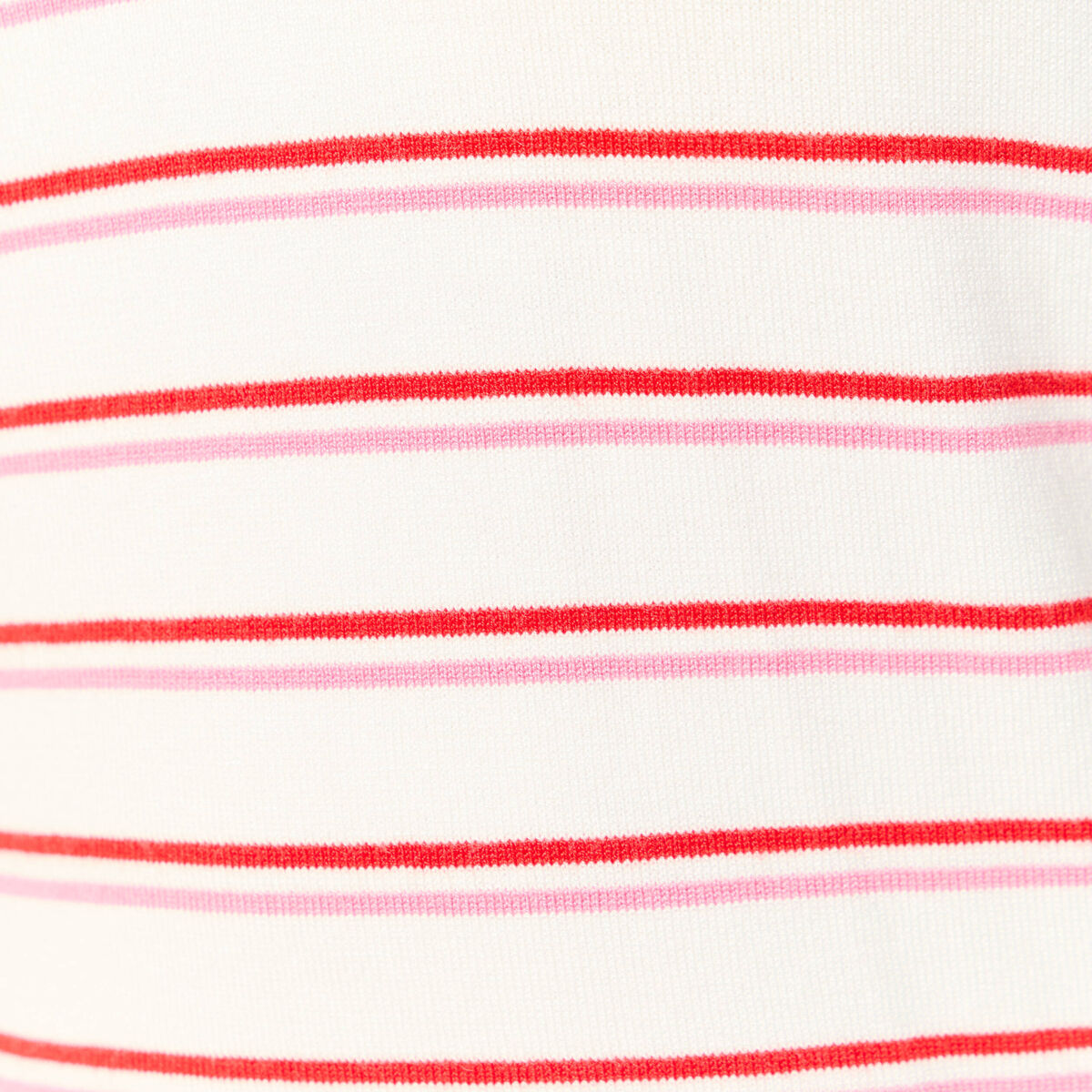 Polo ray&eacute; manches longues blanc femme
