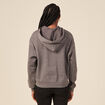 Sweat à capuche gris femme