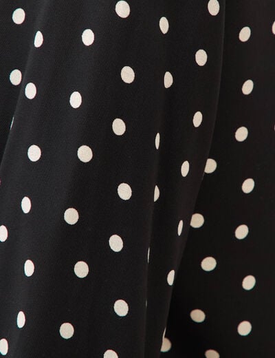 Blouse ample manches longues noir femme