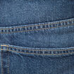 Jeans barrel 7/8&egrave;me taille standard denim brut clean femme