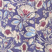 Robe droite 3/4 col v manches courtes bleu femme