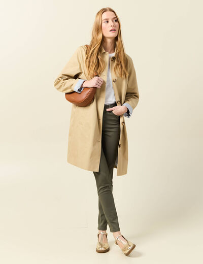 Pantalon Audrey - skinny push up vert kaki femme
