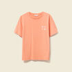 T-shirt manches courtes orange clair femme
