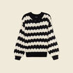 Pull manches longues noir femme