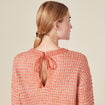 Pull manches longues rouge clair femme