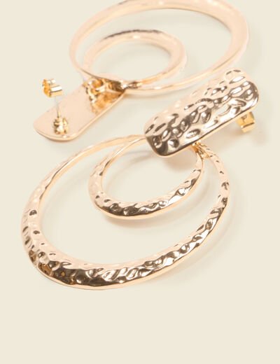 Boucles d'oreilles couleur or femme