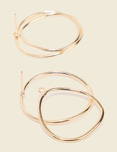 Boucles d'oreilles couleur or femme
