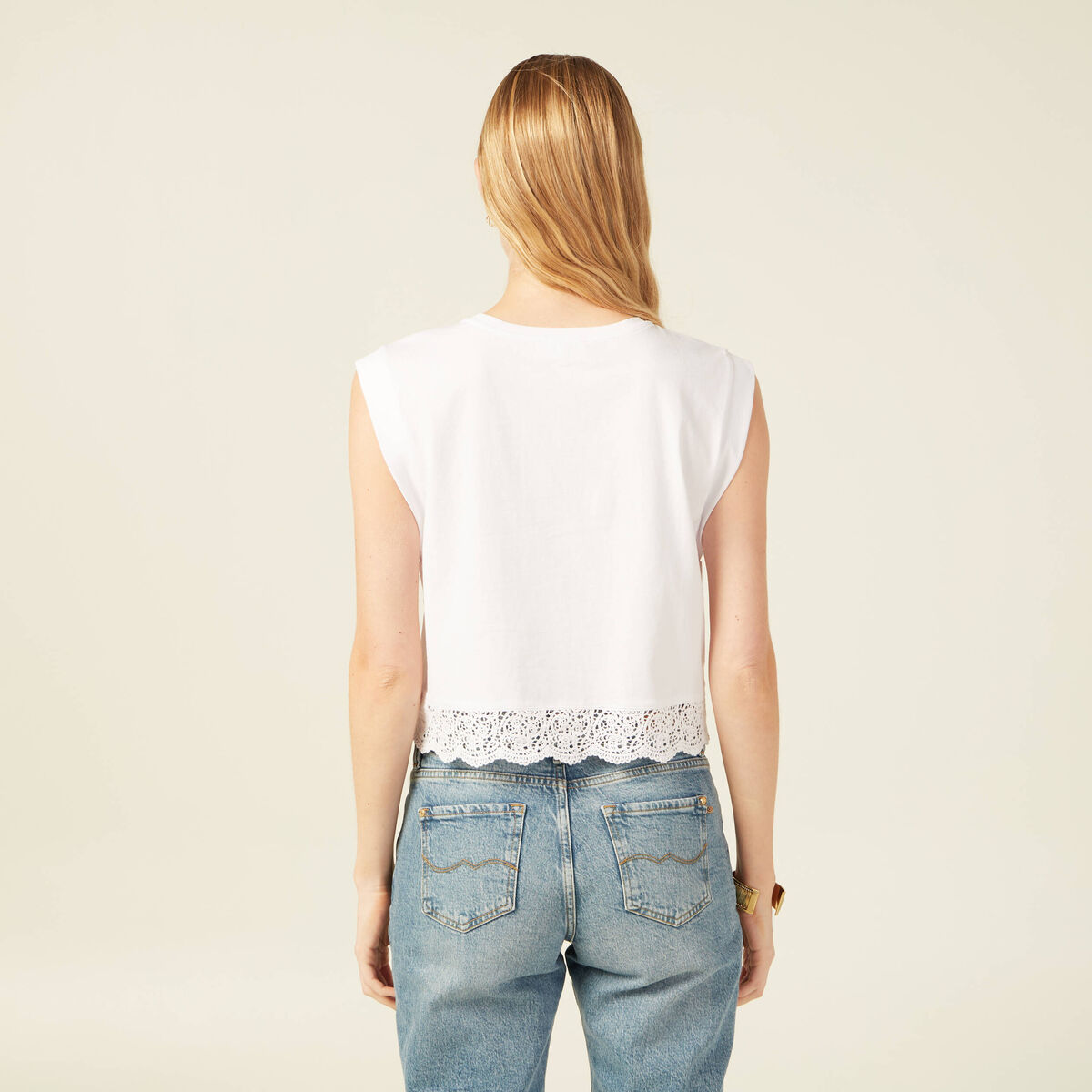 T-shirt éco-responsable blanc femme