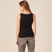Débardeur femme uni col arrondi Instinct noir femme