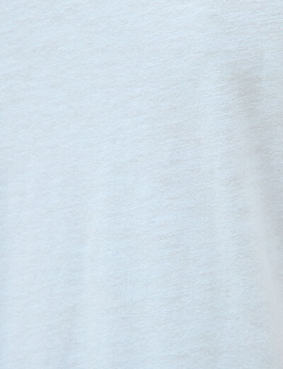 T-shirt manches courtes bleu ciel femme