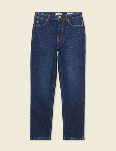 Jeans mom slim denim brut femme