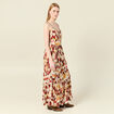 Robe longue évasée fluide sable femme