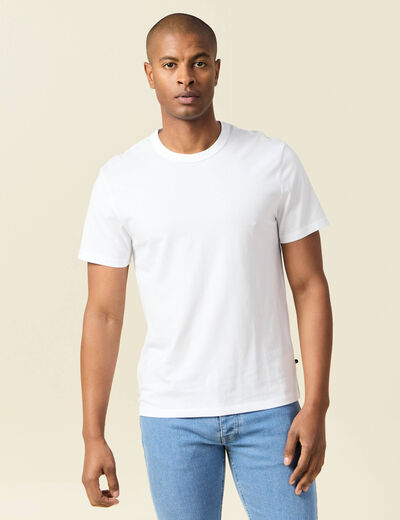 T-shirt éco-responsable blanc homme