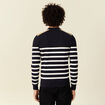 Pull manches longues bleu foncé homme