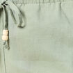 Pantalon droit 7/8ème vert kaki femme