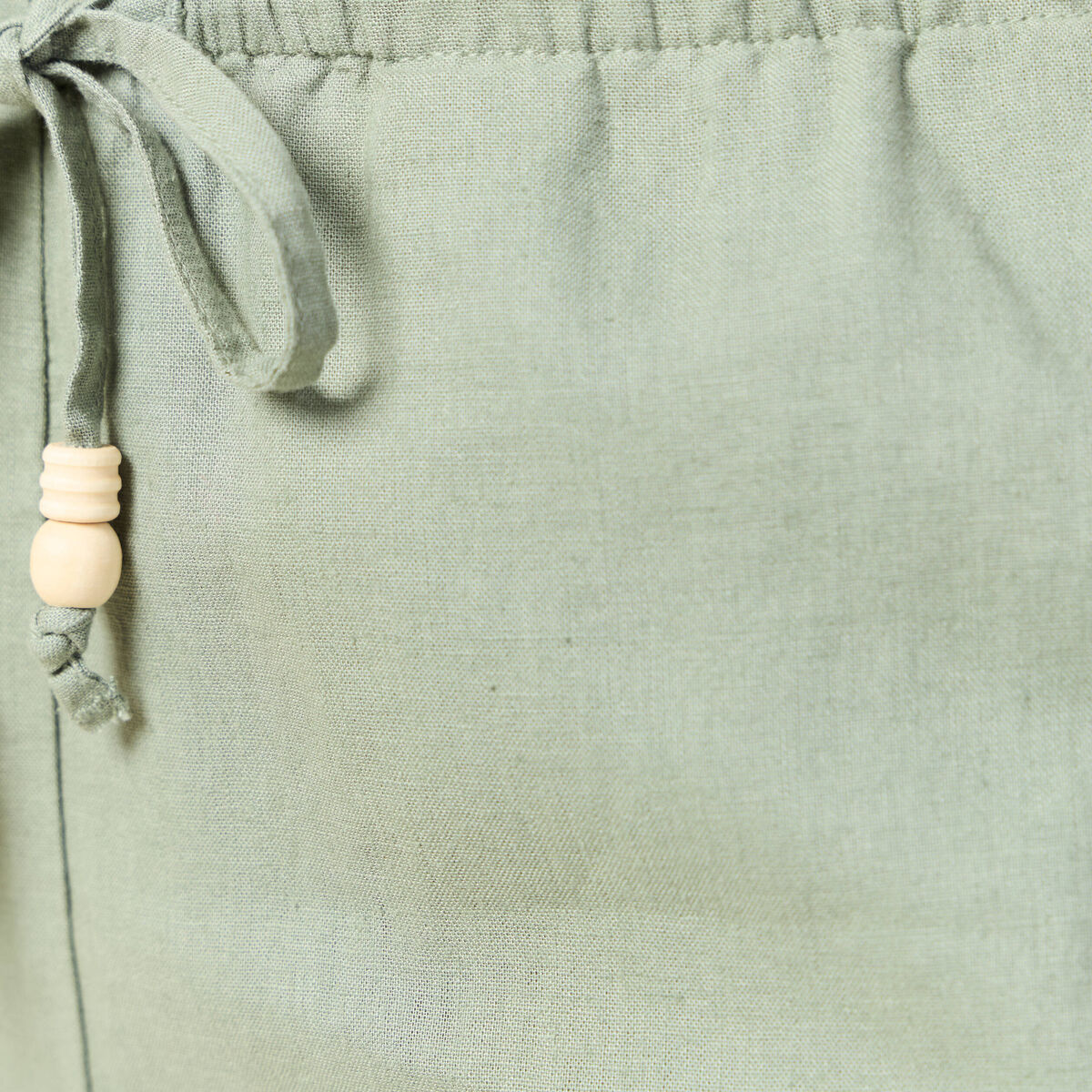 Pantalon droit 7/8ème vert kaki femme