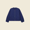 Gilet matelassé bleu foncé femme