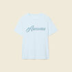 T-shirt manches courtes bleu ciel homme