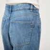 Jeans barrel 7/8&egrave;me taille standard denim used femme