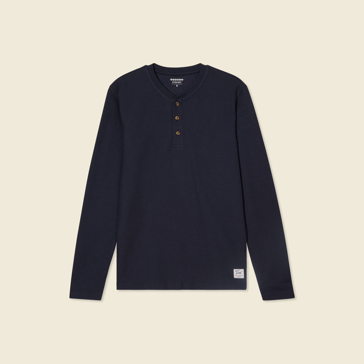 T-shirt manches longues bleu marine homme