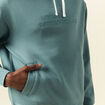 Sweat à capuche vert foncé homme
