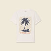 T-shirt manches courtes ecru homme