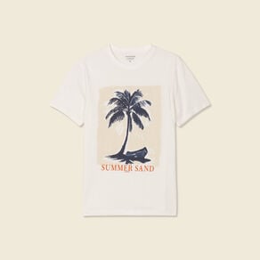 t shirt manches courtes ecru homme T-shirt manches courtes ecru homme
