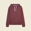 Sweat &agrave; capuche bordeaux homme