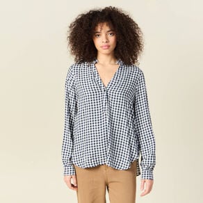blouse manches longues bleu marine femme Blouse manches longues bleu marine femme