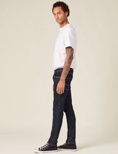Jeans homme slim effet used denim brut clean homme