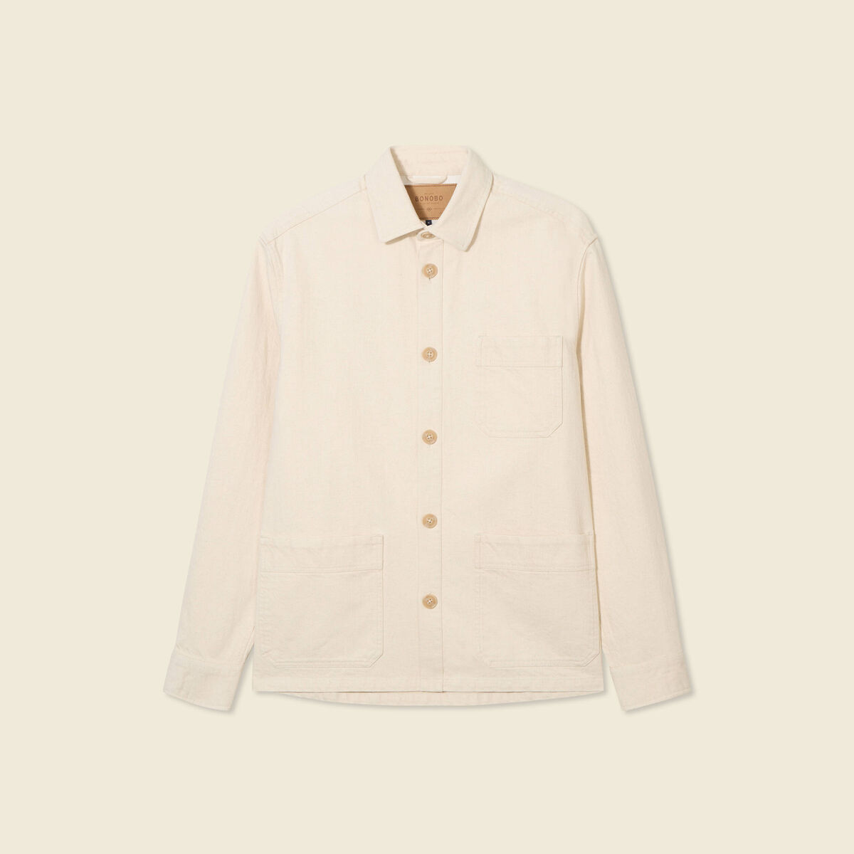 Surchemise oversize ecru homme