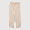 Pantalon straight en coton sable homme
