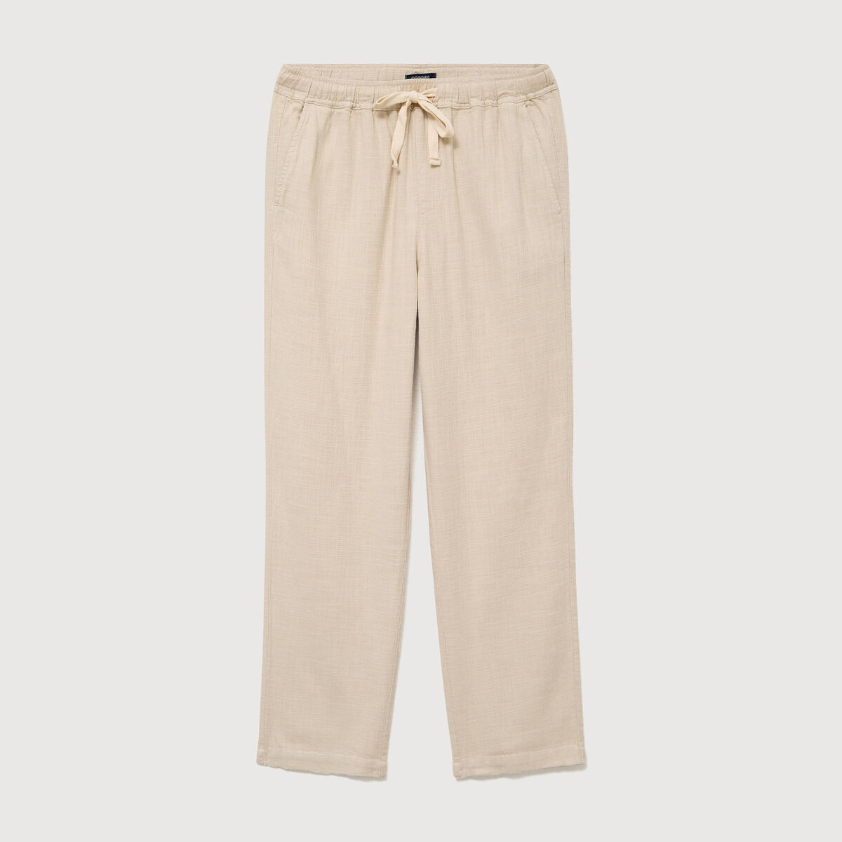 Pantalon straight en coton sable homme