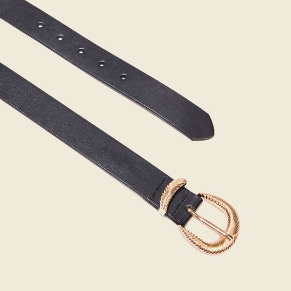 ceinture en cuir avec boucle noir femme Ceinture en cuir avec boucle noir femme