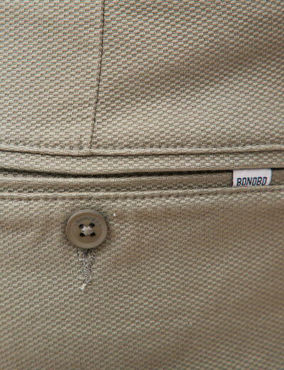 Bermuda vert kaki homme