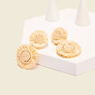Boucles d'oreilles pendantes sable femme