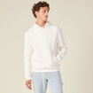 Sweat &agrave; capuche ecru homme