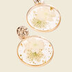 Boucles d'oreilles pendantes couleur or femme
