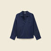 Chemise oversize en coton denim stone femme