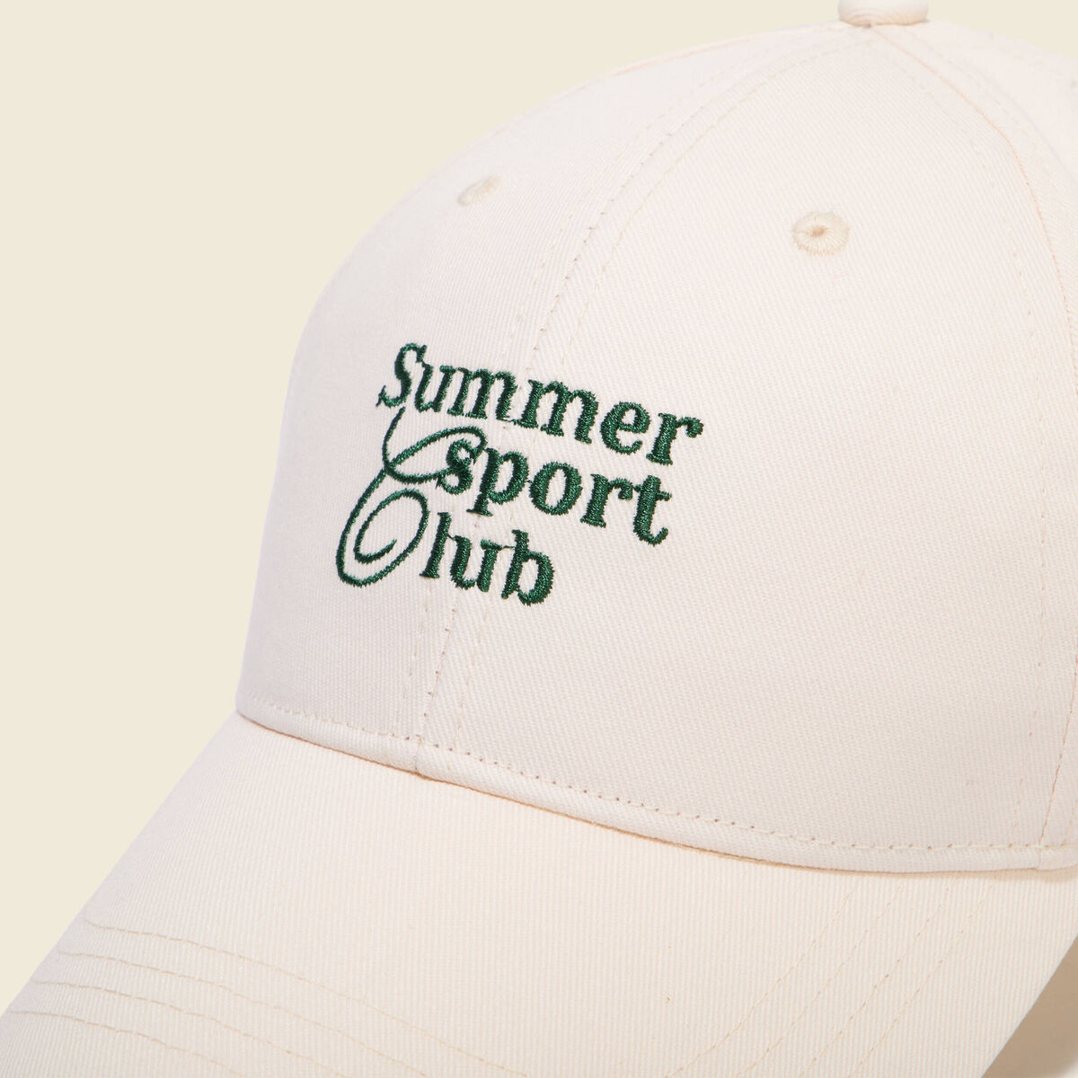 Casquette en coton ecru homme