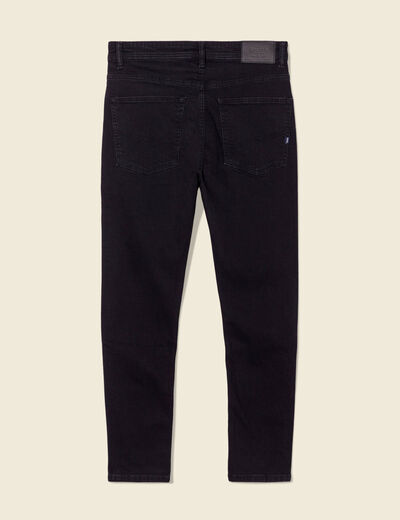 Jeans tapered 5 poches denim noir homme