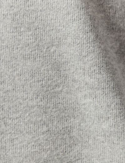 Sweat manches longues oversize gris femme