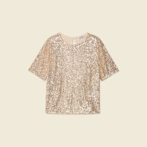 t shirt manches courtes creme femme T-shirt manches courtes creme femme