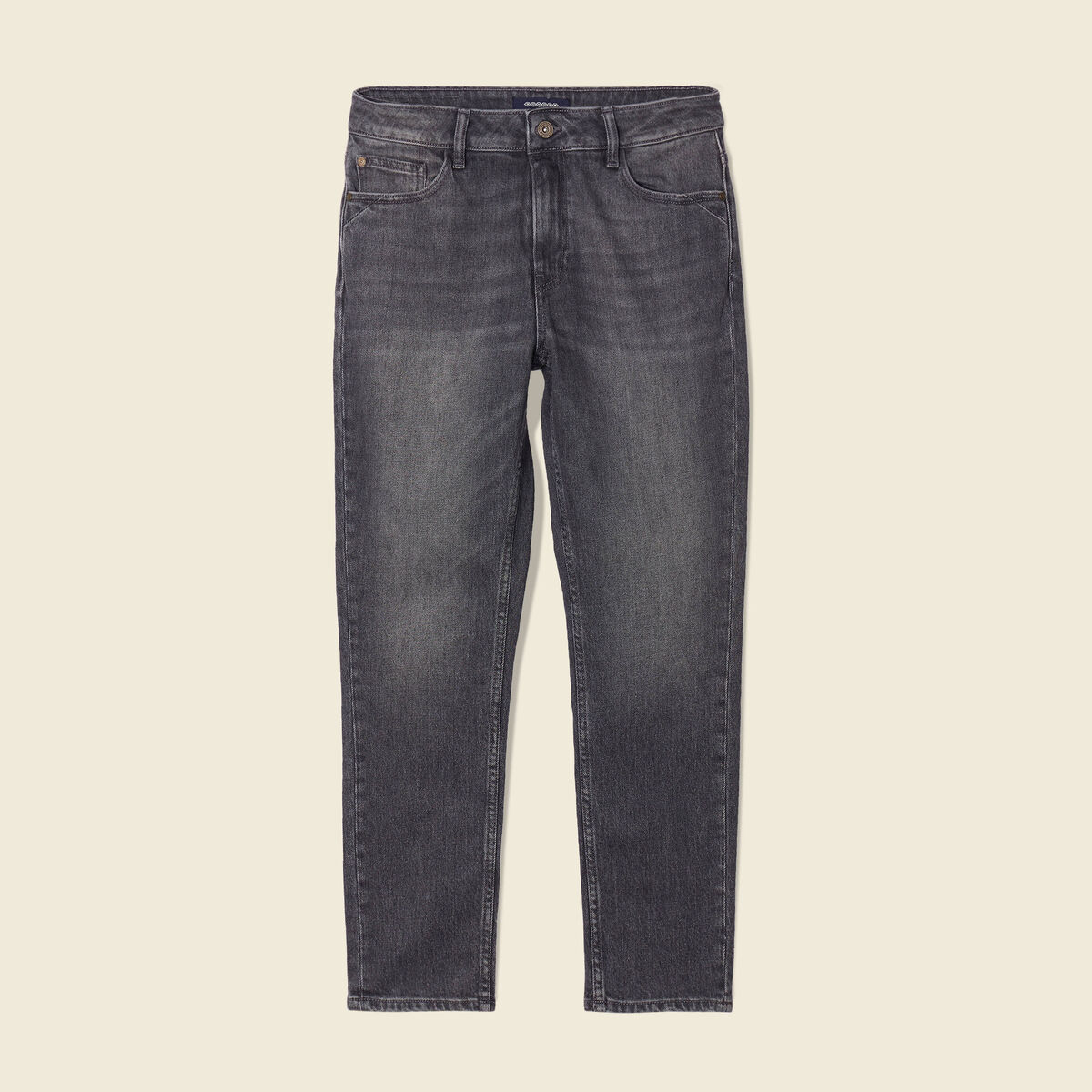 Jeans slim 7/8ème denim gris femme