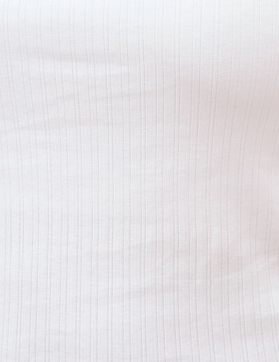 D&eacute;bardeur 2 en 1 avec brassi&egrave;re int&eacute;gr&eacute;e blanc femme