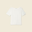 T-shirt manches courtes ecru femme