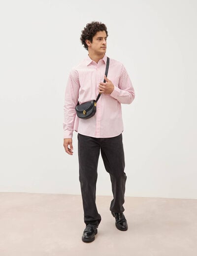 Chemise boyfriend en coton rose homme