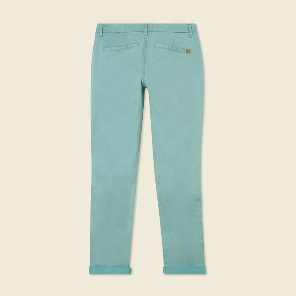 pantalon chino instinct vert fonce femme Pantalon chino Instinct vert foncé femme