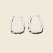 Boucles d'oreilles couleur argent femme
