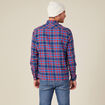 Chemise manches longues bleu electrique homme